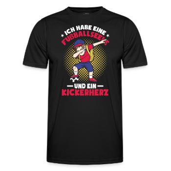 Fußball Kinder Sprüche - Männer Funktions-T-Shirt - Schwarz - Vorne - AI Model Male 178 dark (178cm)