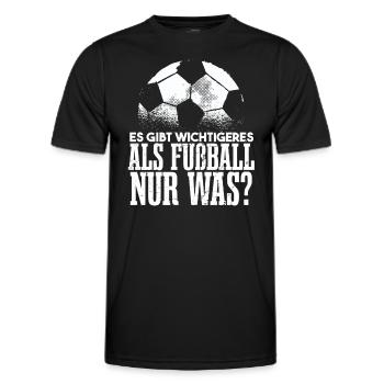 Fußballer Sprüche Lustig - Männer Funktions-T-Shirt - Schwarz - Vorne - AI Model Male 178 dark (178cm)