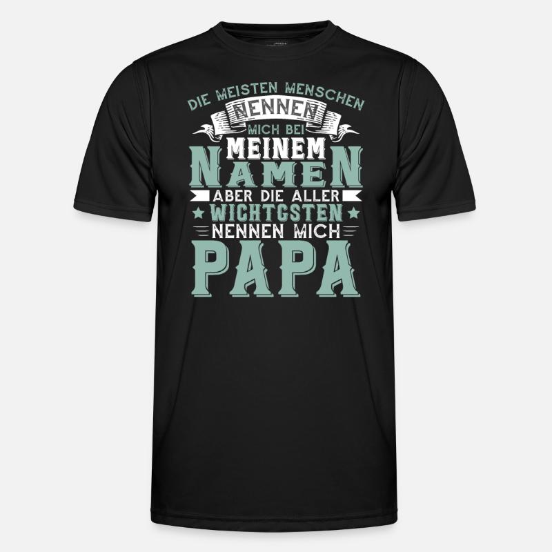 Papa Geschenkidee Vatertag Männer Funktions-T-Shirt
