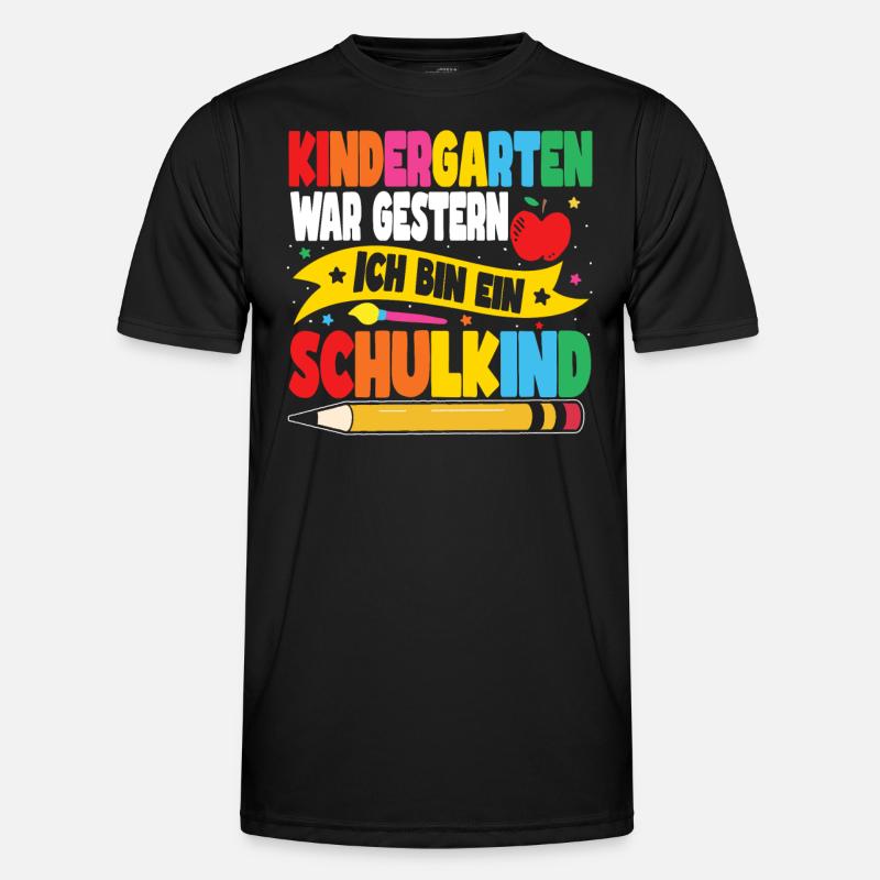 Ich bin ein Schulkind Männer Funktions-T-Shirt