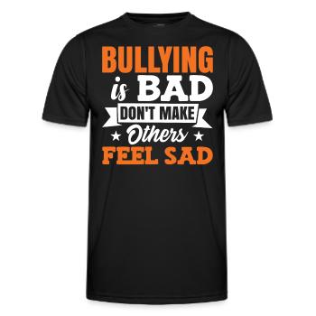 Tag der Einheit: Keine Mobbing-Mobbing-Prävention - Männer Funktions-T-Shirt - Schwarz - Vorne - AI Model Male 178 dark (178cm)