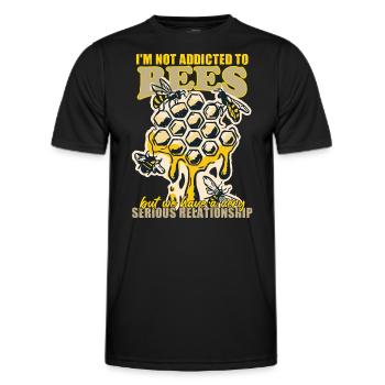 Imkerei Nektar Honig Imkerei Wabe - Männer Funktions-T-Shirt - Schwarz - Vorne - AI Model Male 178 dark (178cm)