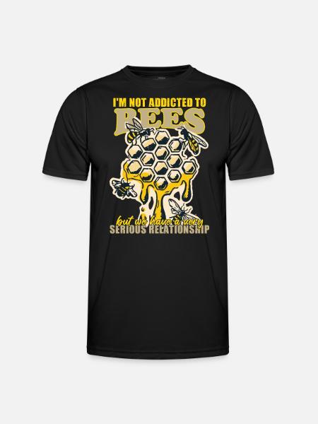 Beekeeping Nectar Honey Apiary Honeycomb - Men's Functional T-Shirt - black