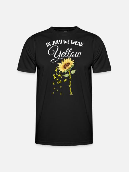 Sarcoma Cancer Awareness - Men's Functional T-Shirt - black