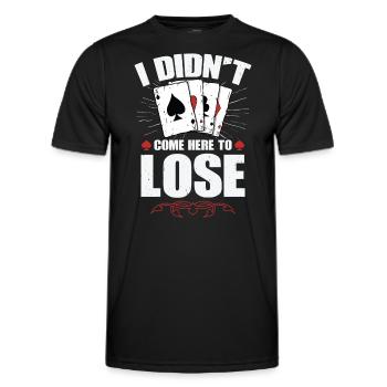 Je ne suis pas venu ici pour perdre - T-shirt sport Homme - noir - Devant - AI Model Male 178 dark (178cm)