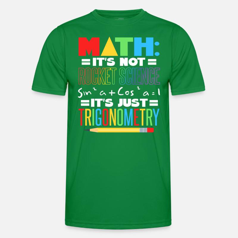 Math Teacher Men's Functional T-Shirt