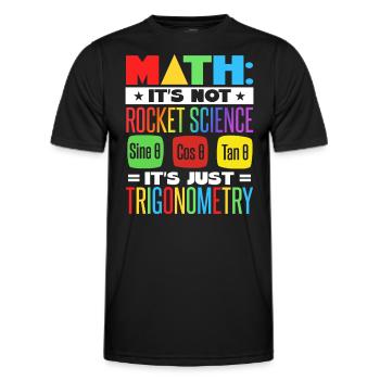 Mathelehrer - Männer Funktions-T-Shirt - Schwarz - Vorne - AI Model Male 178 dark (178cm)