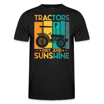 Traktor Kleinkind Landwirtschaft Landwirt - Männer Funktions-T-Shirt - Schwarz - Vorne - AI Model Male 178 dark (178cm)