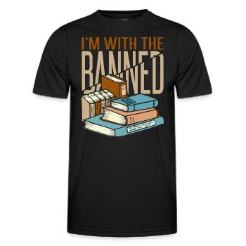 I'm With The Banned - Men's Functional T-Shirt - black - Front - AI Model Male 178 dark (178cm)