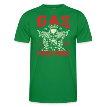 Le gaz est mon parfum - T-shirt sport Homme - vert - Devant - AI Model Male 178 dark (178cm)