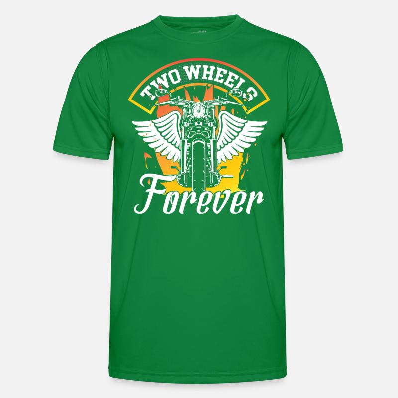 Two Wheels Forever Men's Functional T-Shirt