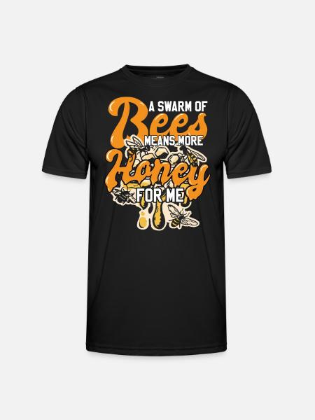 Funny Beekeeper Humor - Men's Functional T-Shirt - black