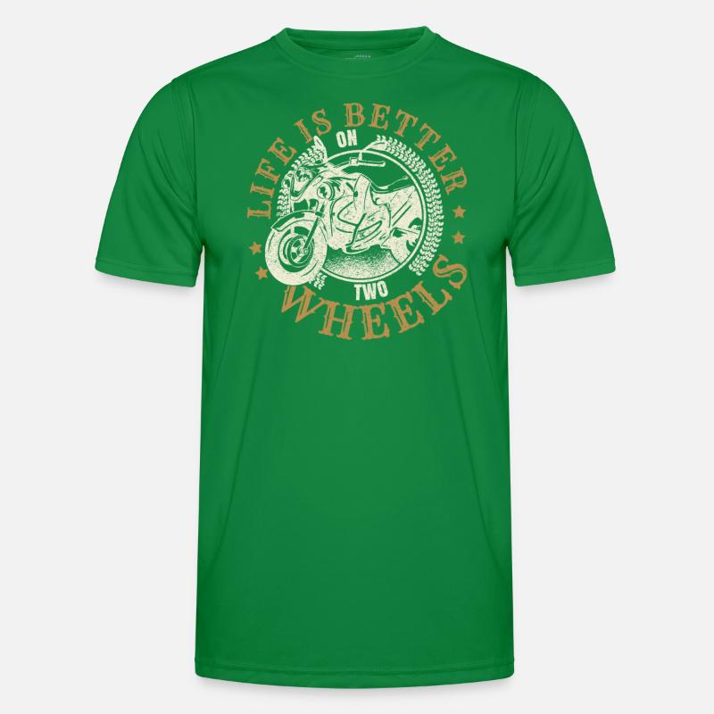 Life Is Better On Two Wheels Men's Functional T-Shirt