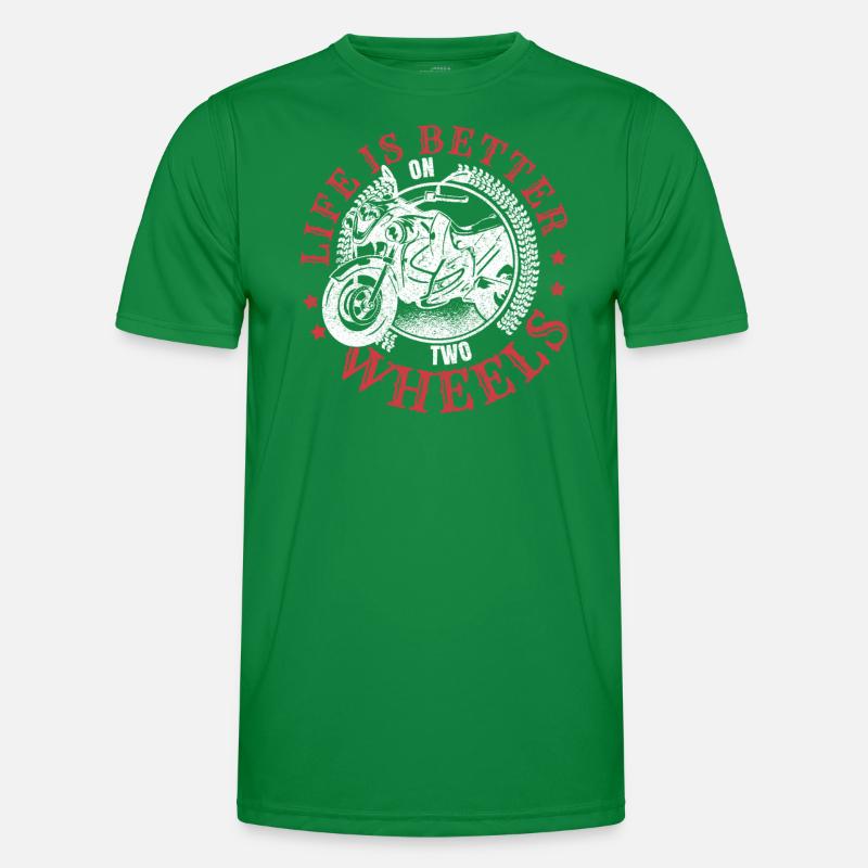 Life Is Better On Two Wheels Men's Functional T-Shirt