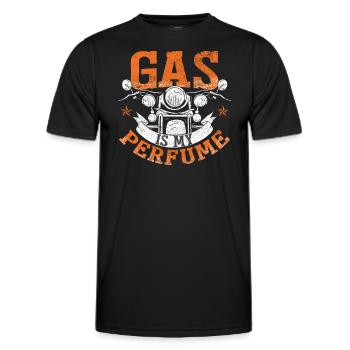 Gas ist mein Parfüm - Männer Funktions-T-Shirt - Schwarz - Vorne - AI Model Male 178 dark (178cm)
