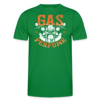 Gas ist mein Parfüm - Männer Funktions-T-Shirt - Kelly Green - Vorne - AI Model Male 178 dark (178cm)