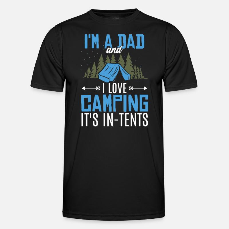 Camping-Papa-Witz Männer Funktions-T-Shirt
