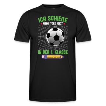 Schulanfang 2023 - Männer Funktions-T-Shirt - Schwarz - Vorne - AI Model Male 178 dark (178cm)