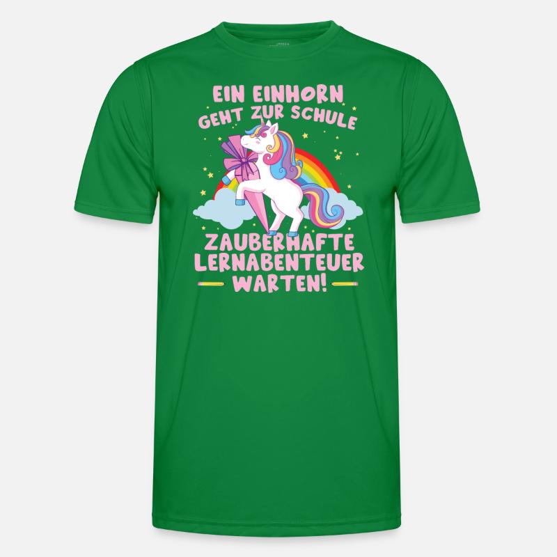 Süßes Mädchen Schulkind Einschulung Männer Funktions-T-Shirt