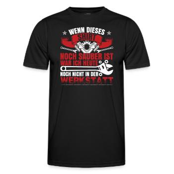 Autoschrauber Humor KFZ Mechaniker Auto - Männer Funktions-T-Shirt - Schwarz - Vorne - AI Model Male 178 dark (178cm)