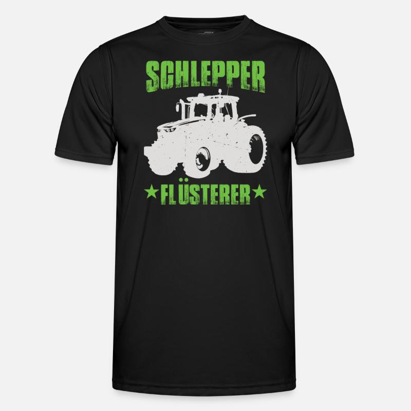 Schlepper Trecker Traktor Sprüche Bauern Männer Funktions-T-Shirt