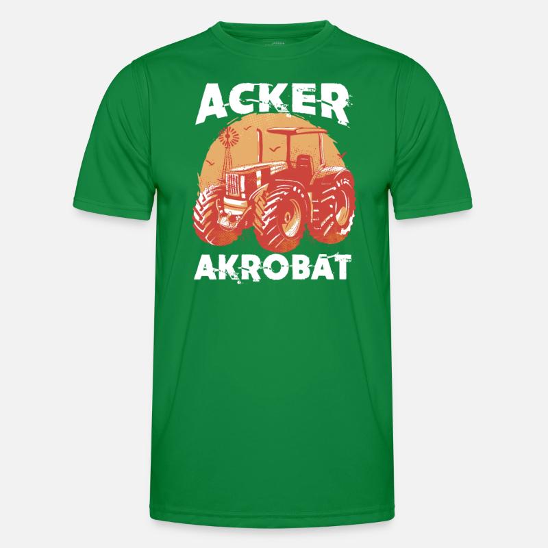 Acker Akrobat Schlepper Traktor Männer Funktions-T-Shirt