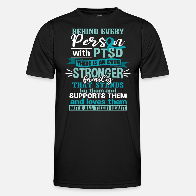 Support PTSD Awareness - Men's Functional T-Shirt - black
