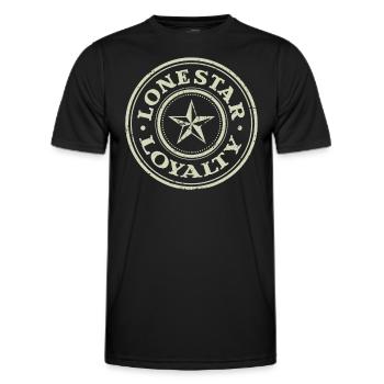 Fidélité Lone Star - T-shirt sport Homme - noir - Devant - AI Model Male 178 dark (178cm)