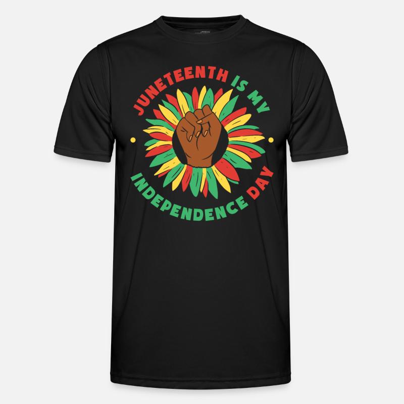 Juneteenth Is My Independence Day Men's Functional T-Shirt