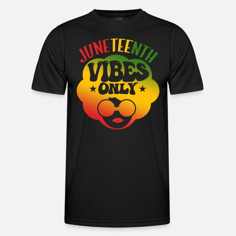 Nur Juneteenth-Vibes Männer Funktions-T-Shirt