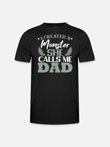 Father's Day Daughter Dad - Men's Functional T-Shirt - black