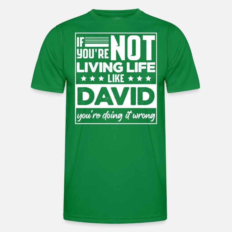 Lustiger David-Geburtstagswitz-Sarkasmus Männer Funktions-T-Shirt