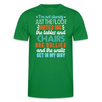 Retro Clumsy Joke Humor - Men's Functional T-Shirt - kelly green - Front - AI Model Male 178 dark (178cm)