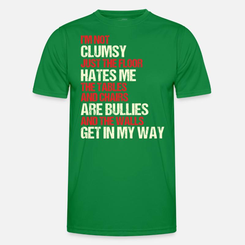 Retro Clumsy Gift Sarcasm Men's Functional T-Shirt