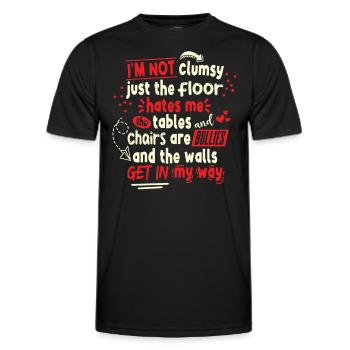 Tollpatschige Leute, die sagen - Männer Funktions-T-Shirt - Schwarz - Vorne - AI Model Male 178 dark (178cm)