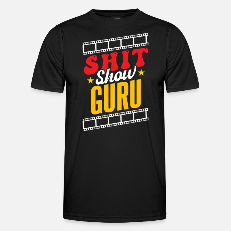 Scheiße-Show-Guru - Männer Funktions-T-Shirt - Schwarz