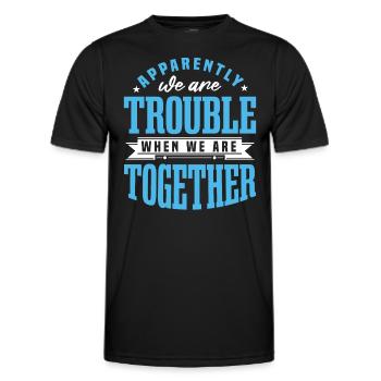 Funny Girls Trip - T-shirt sport Homme - noir - Devant - AI Model Male 178 dark (178cm)
