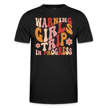 Groovy Girls Trip - Männer Funktions-T-Shirt - Schwarz - Vorne - AI Model Male 178 dark (178cm)
