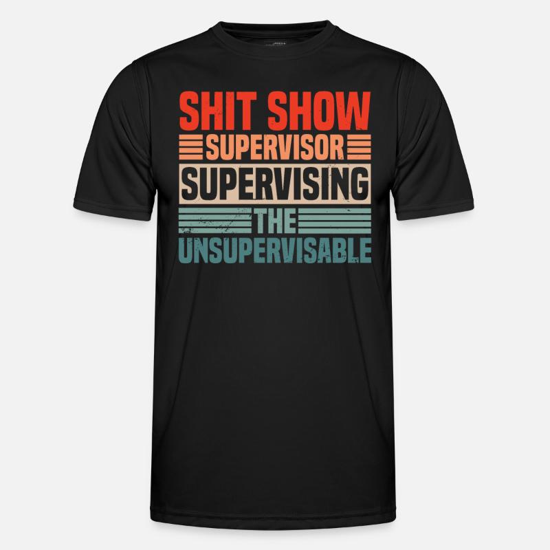 Retro Supervisor Gift Men's Functional T-Shirt