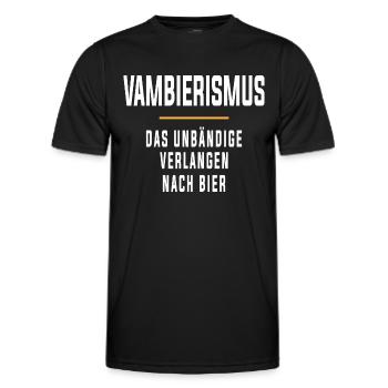 Vambierismus Das unbändige verlangen nach Bier - Männer Funktions-T-Shirt - Schwarz - Vorne - AI Model Male 178 dark (178cm)