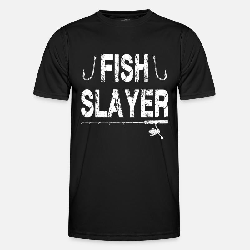Fischtöter - Männer Funktions-T-Shirt - Schwarz