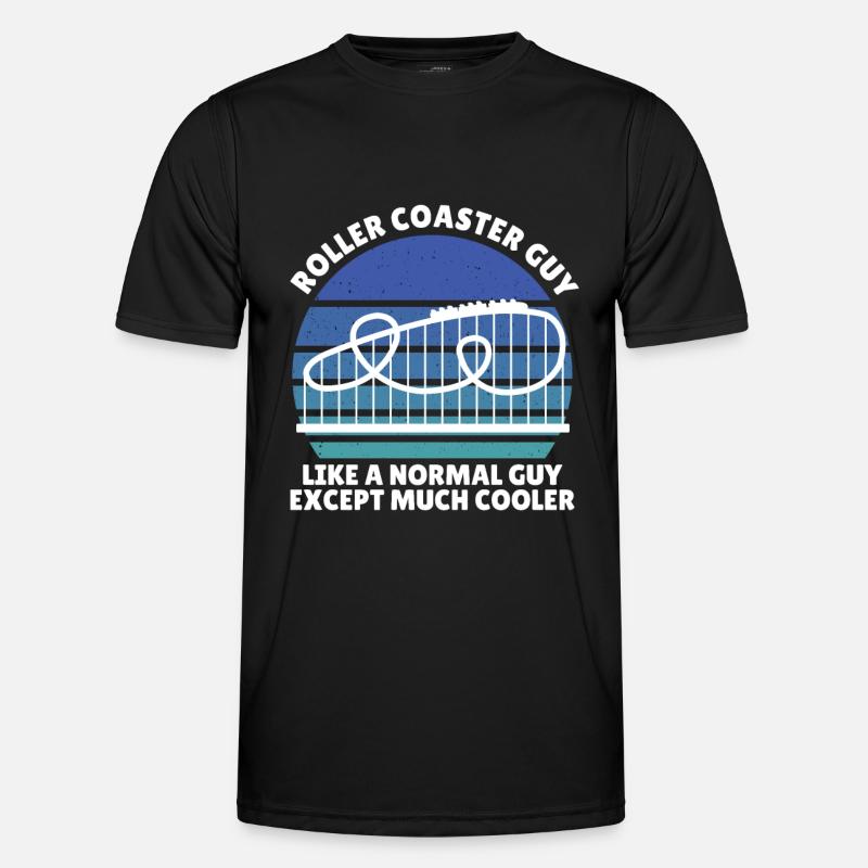 roller coaster guy - Men's Functional T-Shirt - black