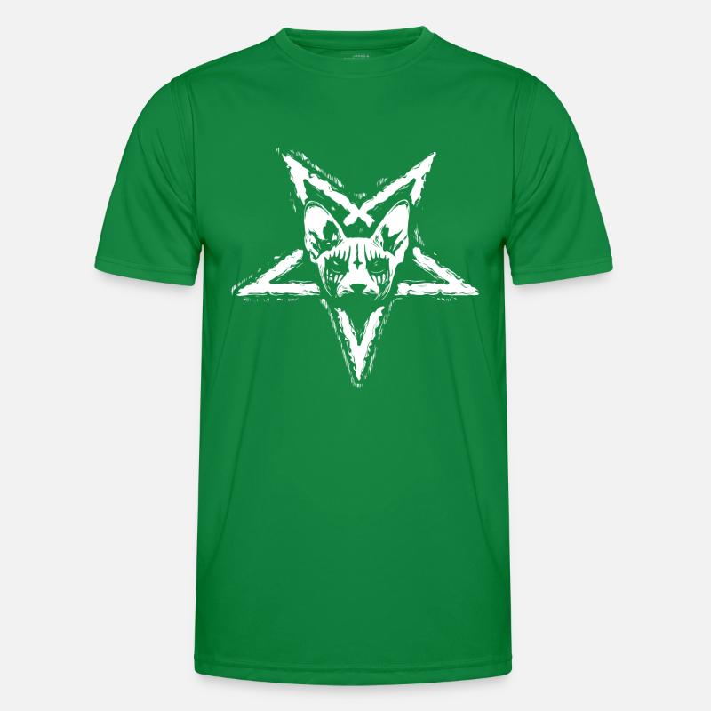Black Metal Cat Männer Funktions-T-Shirt