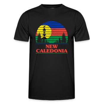 Nouvelle-Calédonie - T-shirt sport Homme - noir - Devant - AI Model Male 178 dark (178cm)