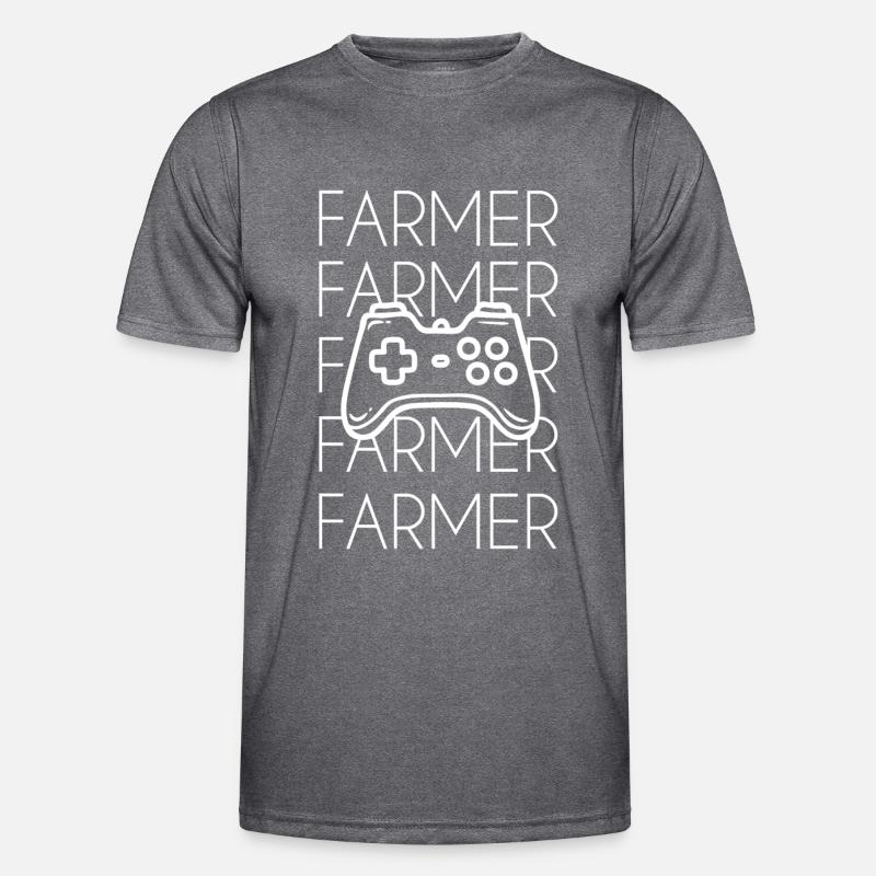 Simulateur agricole Farmer Joypad T-shirt sport Homme