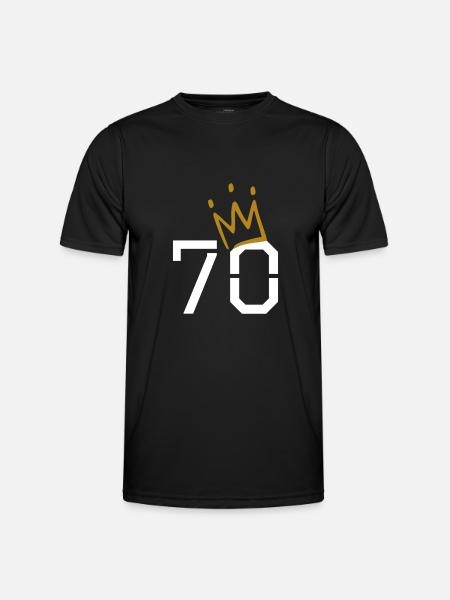 70th Birthday - Men's Functional T-Shirt - black