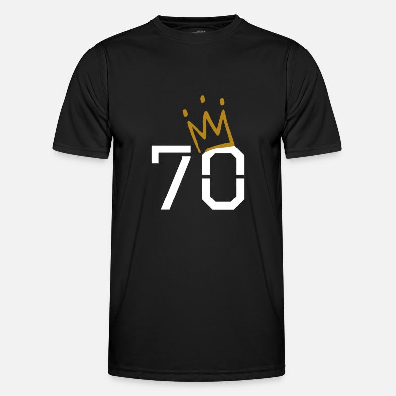 70th Birthday - Men's Functional T-Shirt - black