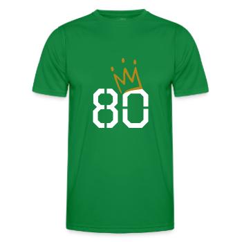 80. Geburtstag - Männer Funktions-T-Shirt - Kelly Green - Vorne - AI Model Male 178 dark (178cm)