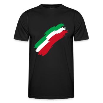 Iran - flag - colors - national colors - gift - Men's Functional T-Shirt - black - Front - AI Model Male 178 dark (178cm)