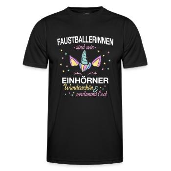 Faustball Fistball Sport Faustballer Sport Spruch - Männer Funktions-T-Shirt - Schwarz - Vorne - AI Model Male 178 dark (178cm)
